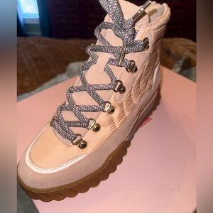 Kate Spade Women's Pink Lace Up Boots
